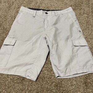Oakley Mens Cargo Shorts Size 32 Regular Fit Gray Outdoor Casual